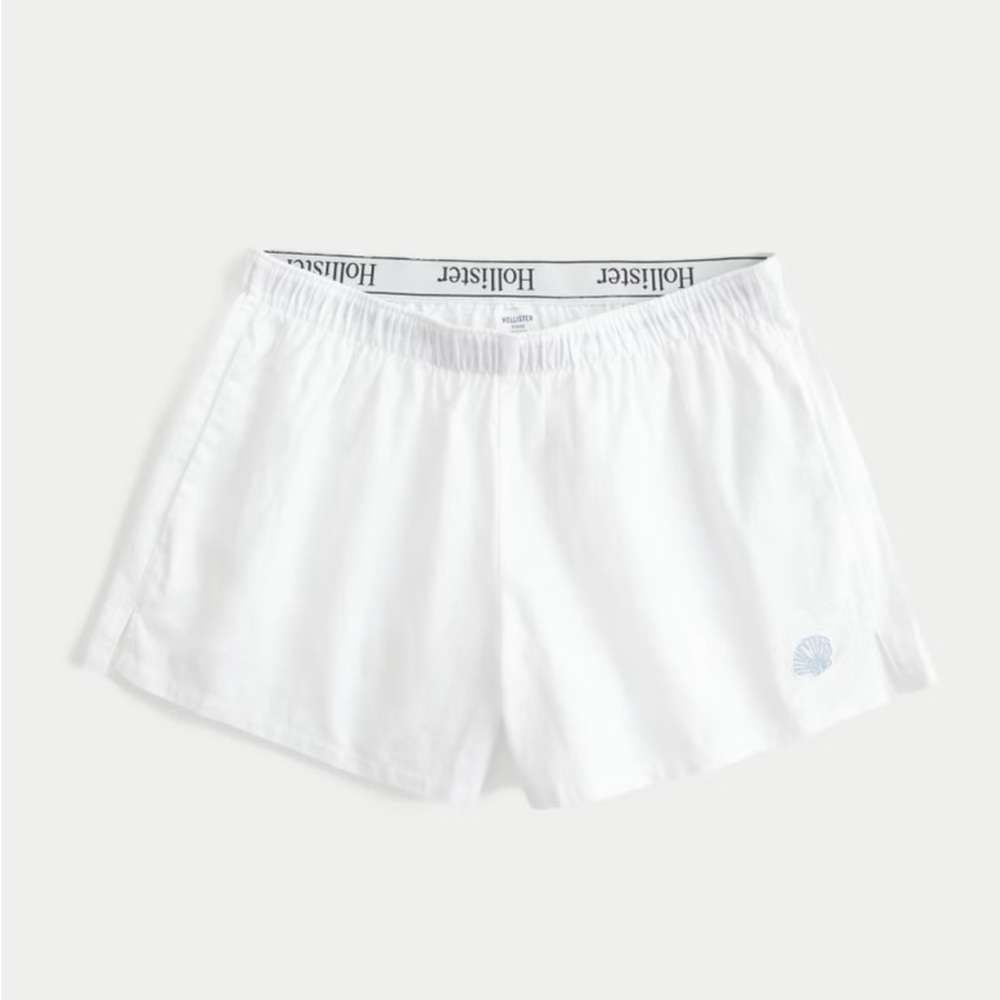 Hollister White Seashell Shorts